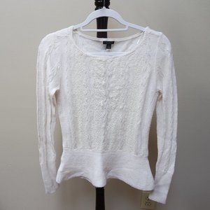 Ann Taylor White Sweater